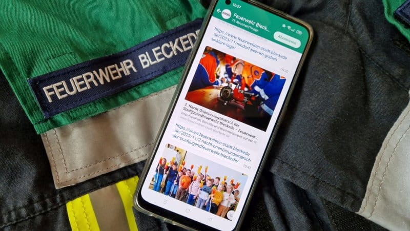 Feuerwehr Bleckede WhatsApp-Kanal